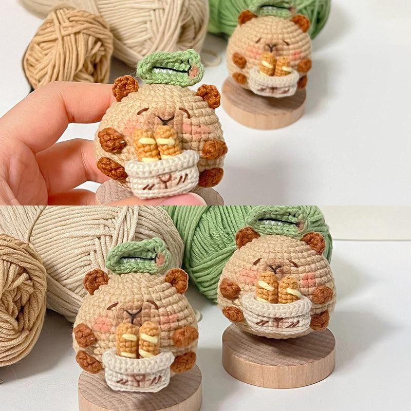 diy wool cute mini Capibara keychains