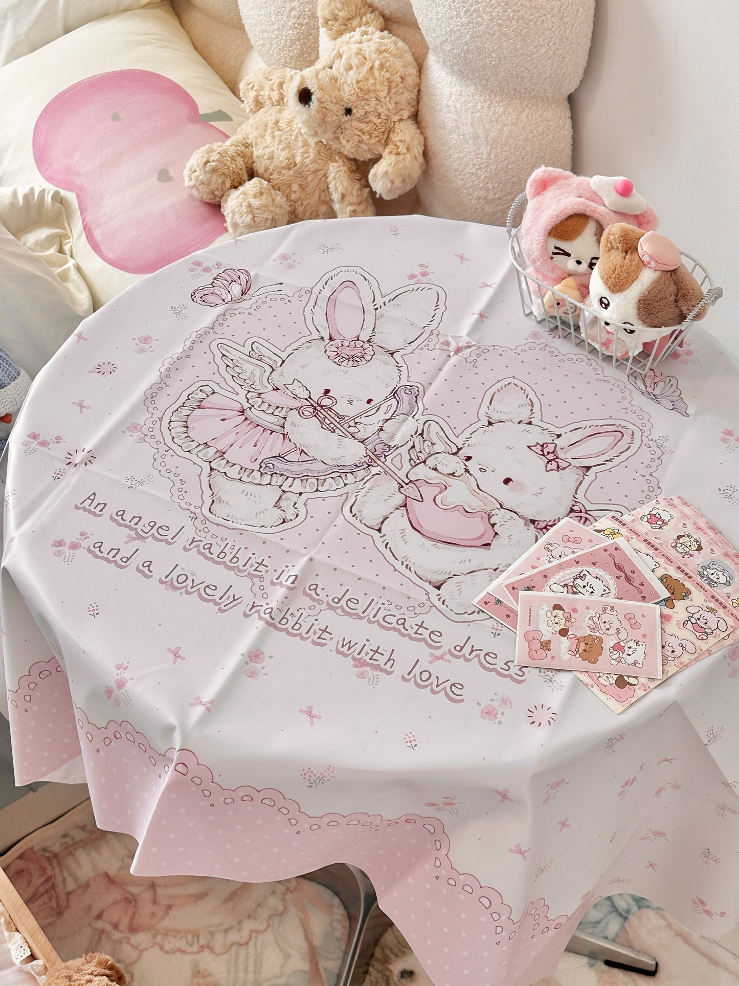 kawaii waterproof and oil-proof tablecloth