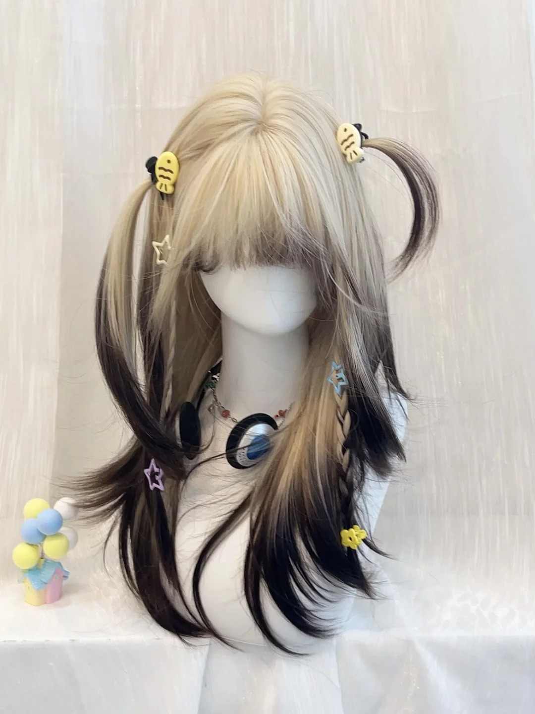 Gradient Long Straight Wig