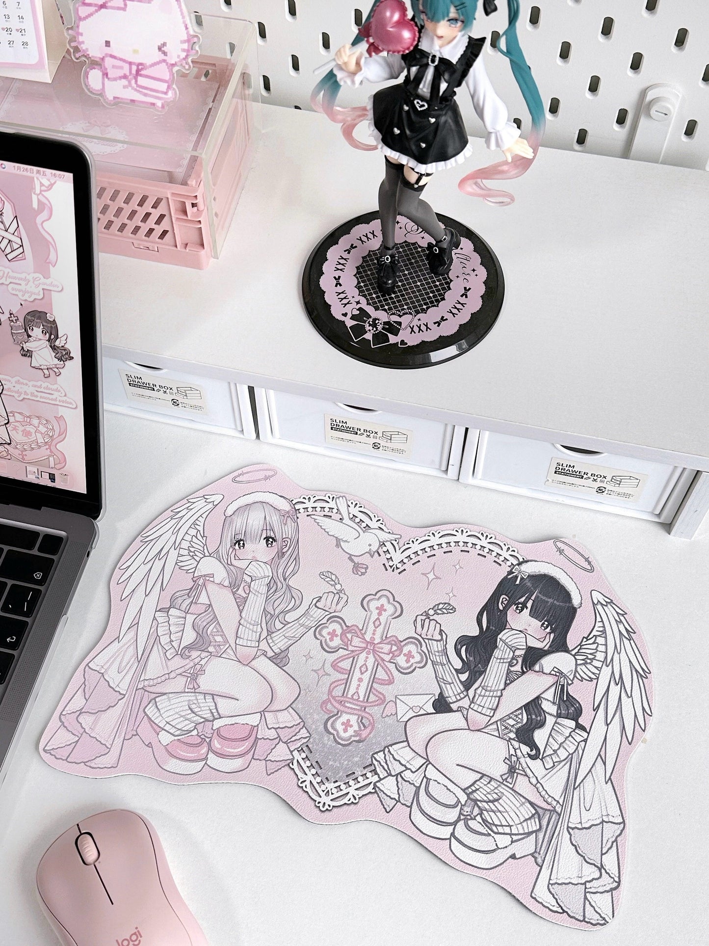 Angel Girl Series Special Shaped Mouse Pad