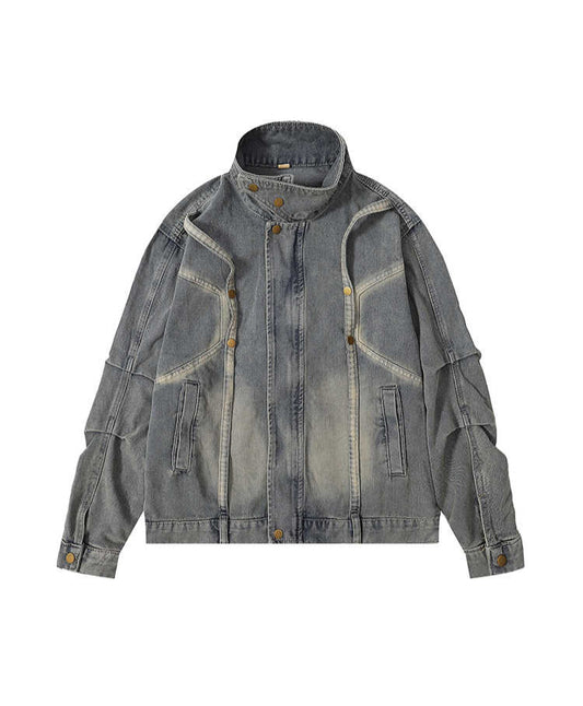 Grunge Distressed Street Denim Jacket