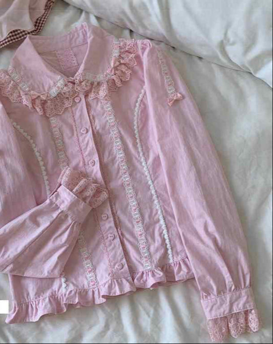 Cotton Inner Layer Long-sleeved Shirt