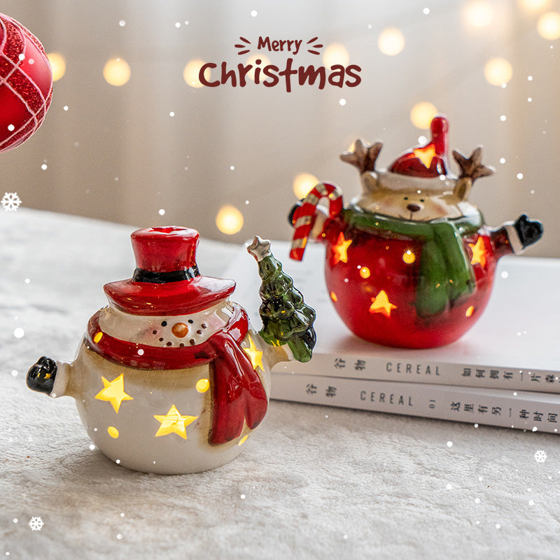 Christmas elk stars light pendant