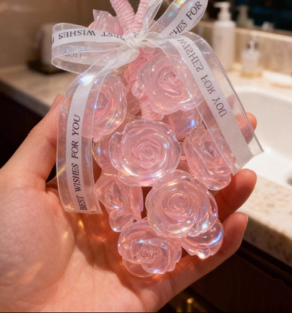 Creative rose oil soap
