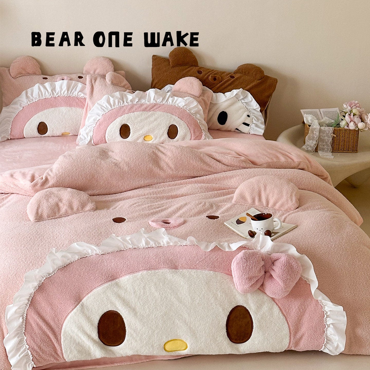 Melody milk velvet bedding four-piece set