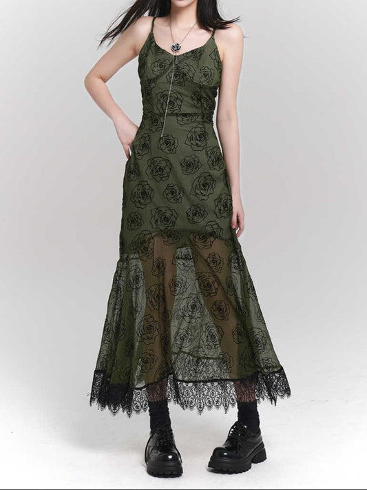 Fairy Grunge Tulle Maxi Dress