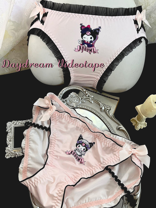 kuromi kawaii goth underwear