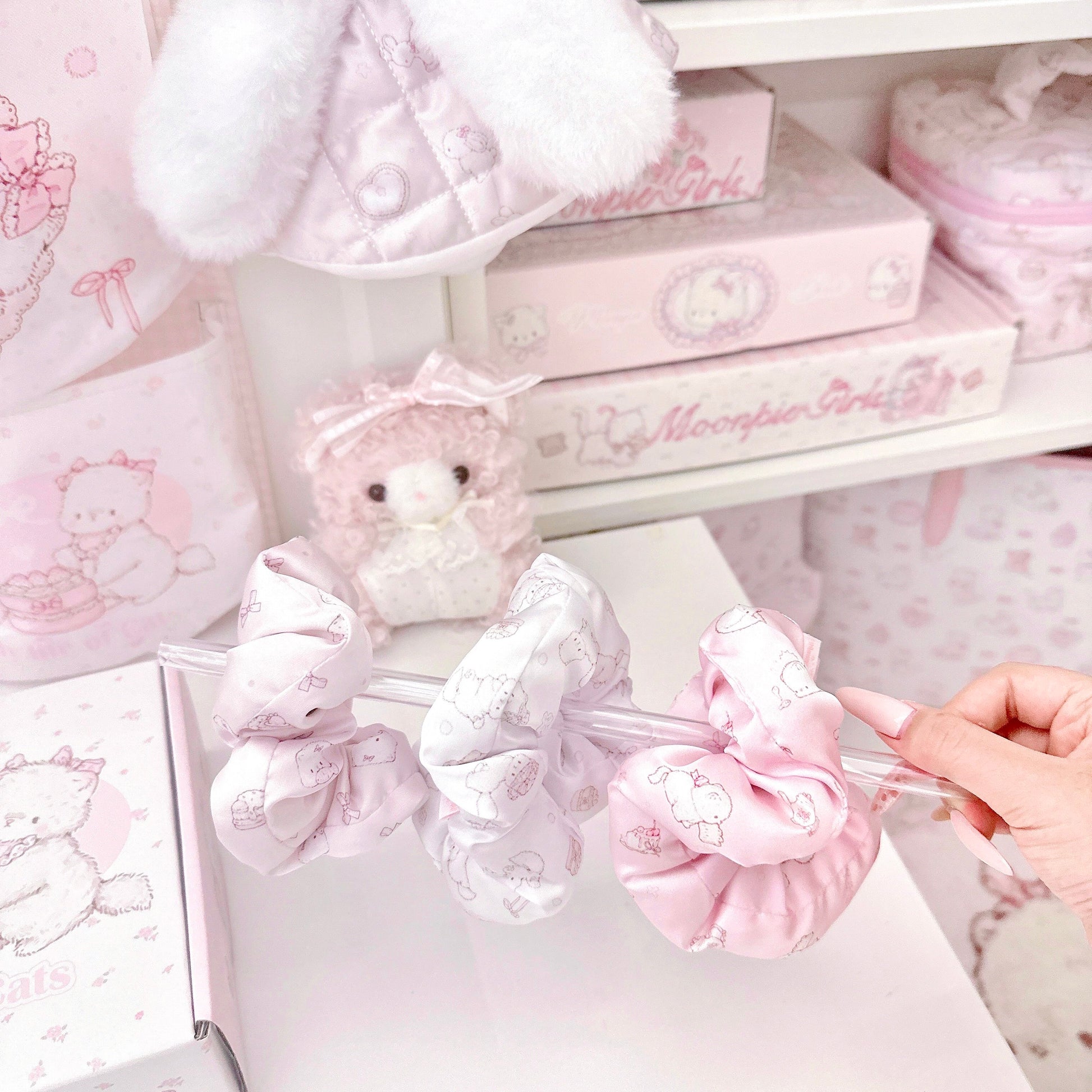 kawaii pillow hair ties
