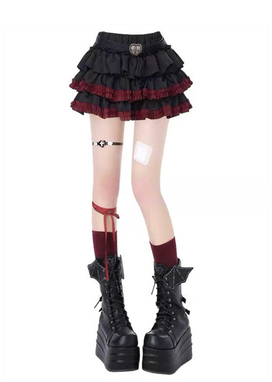 Dark Coquette Goth Cake Skirt