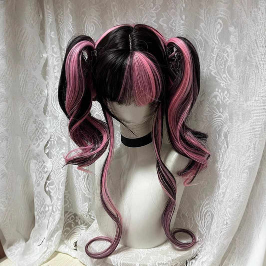 Lolita Black Highlighted Wig