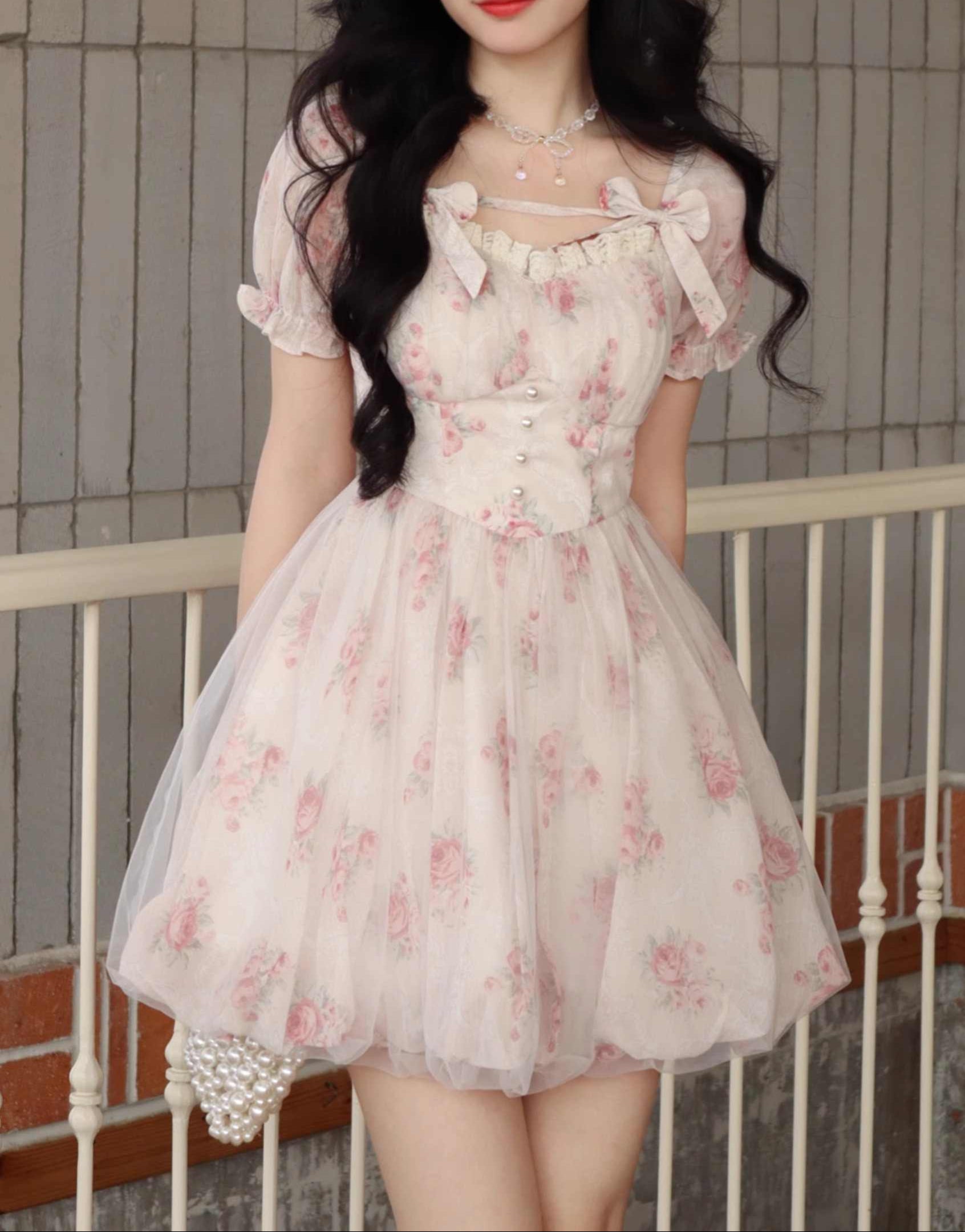 Princess Floral Tulle Dress