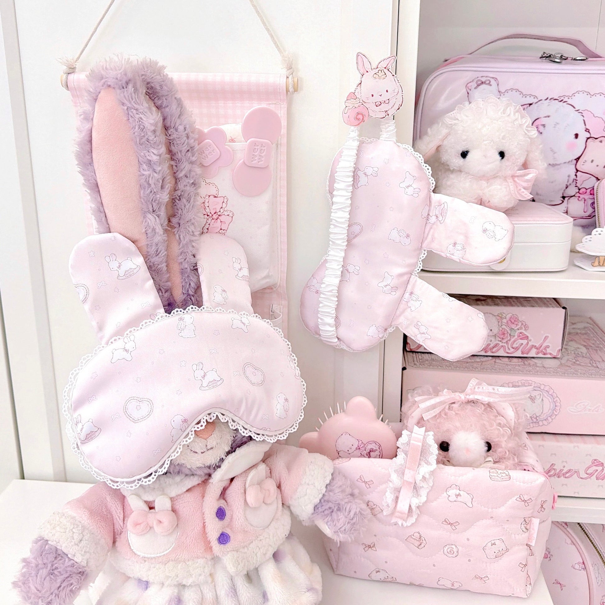 Rabbit ear lace eye mask
