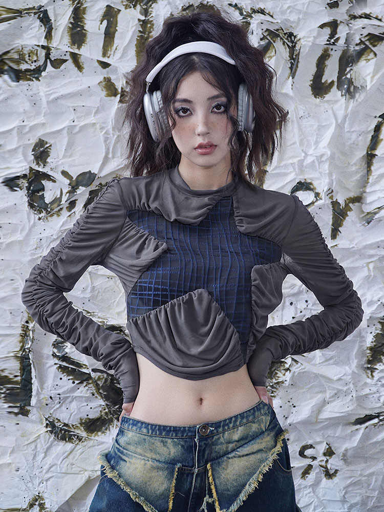 Grunge Mesh Star Top