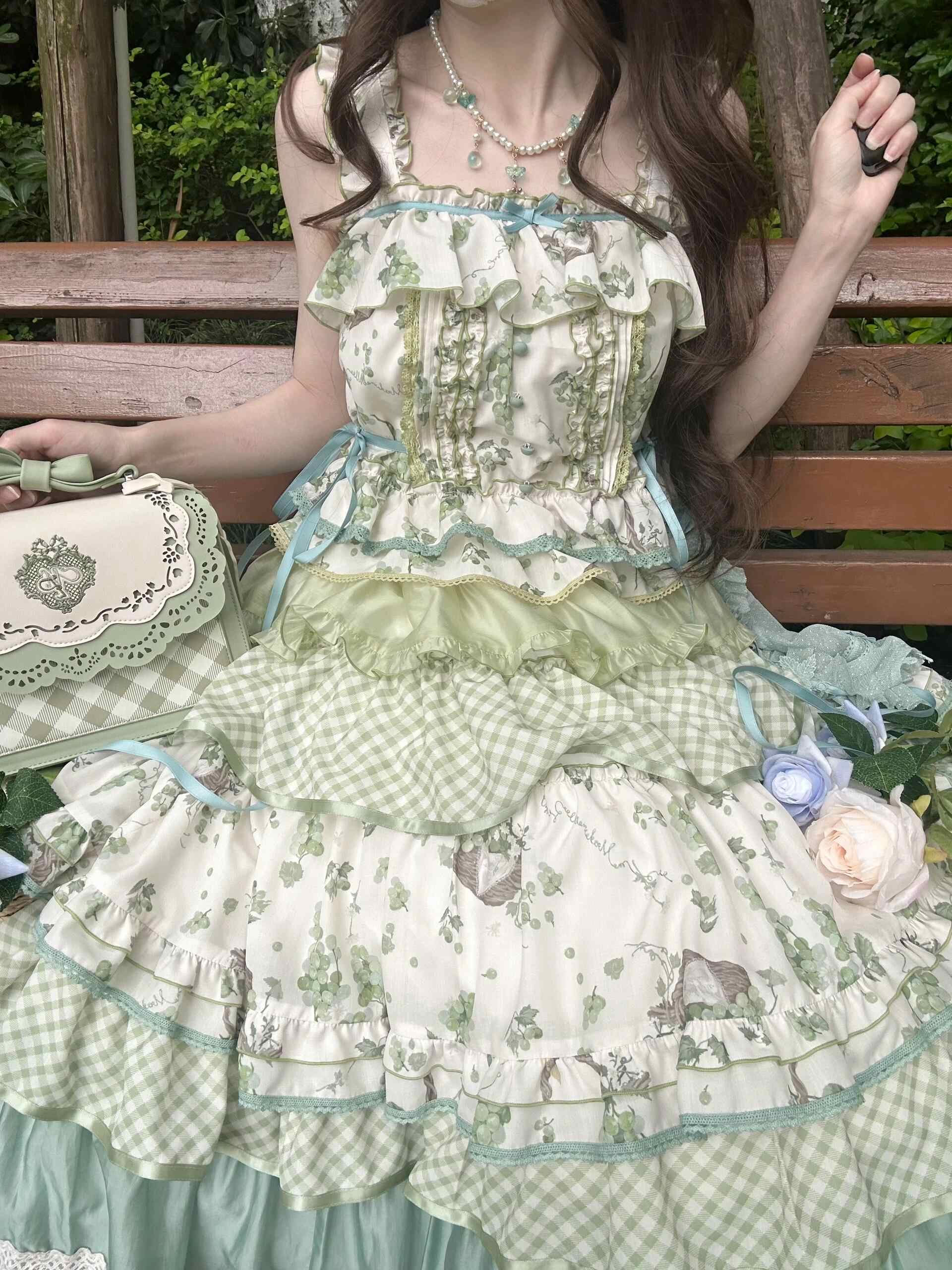 Lolita Pastoral Floral Princess Dress