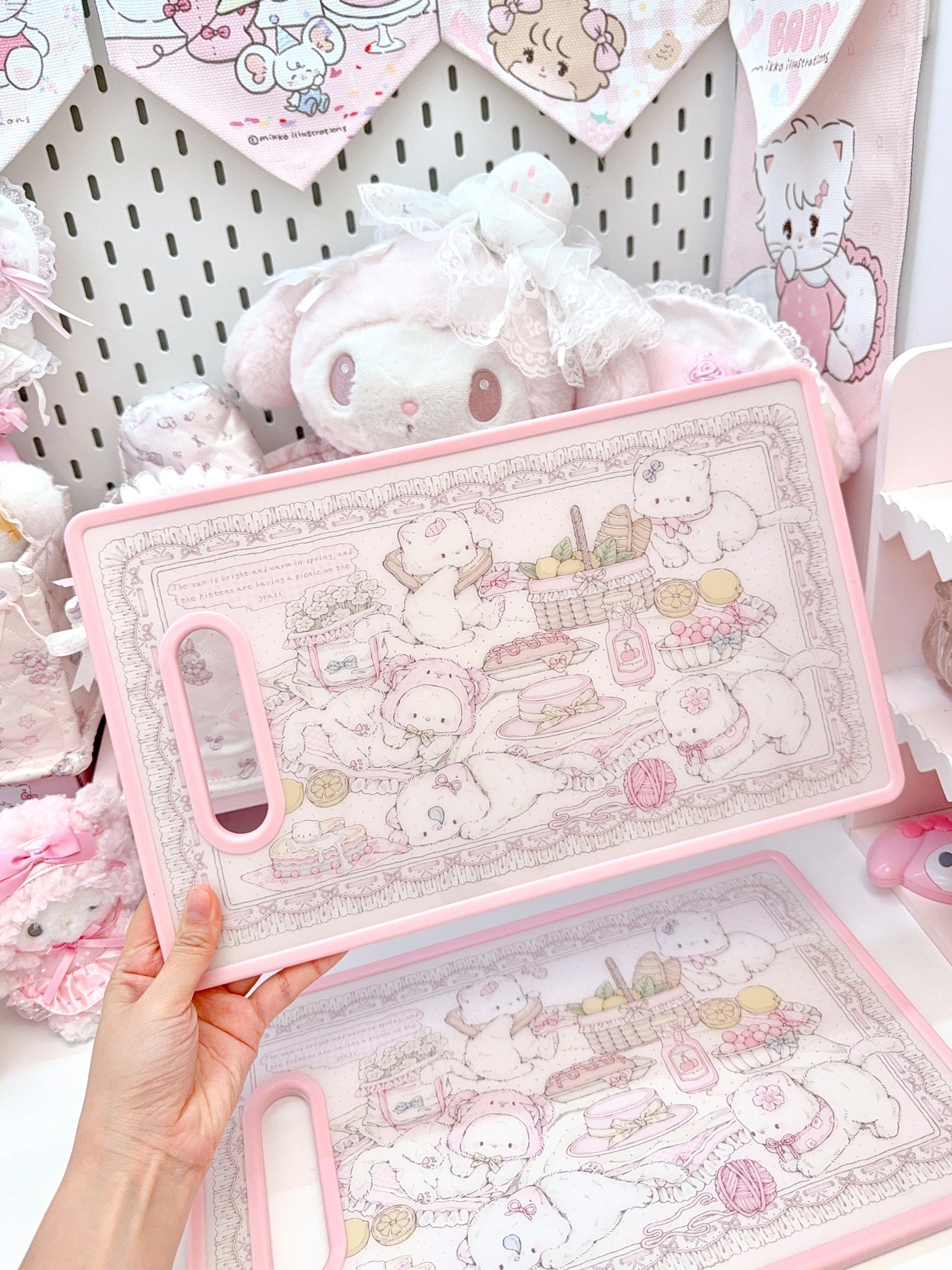 kawaii fruit cutting board