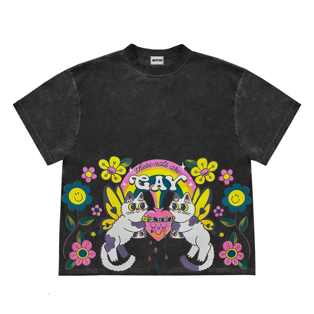 Indie Angel Cats Tee