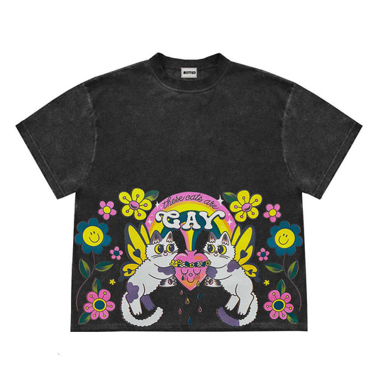 Indie Angel Cats Tee