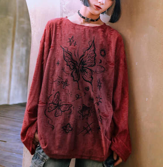 Butterfly Phantom Long-sleeved Top