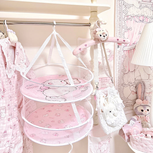 Cute Pink Drying Basket