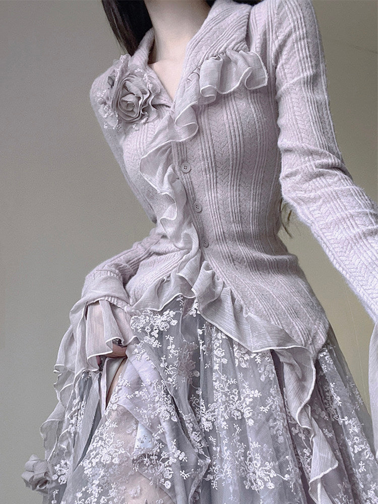 elegant purple rose coord