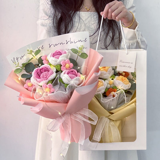 Valentine’s Day Knitted Bouquet