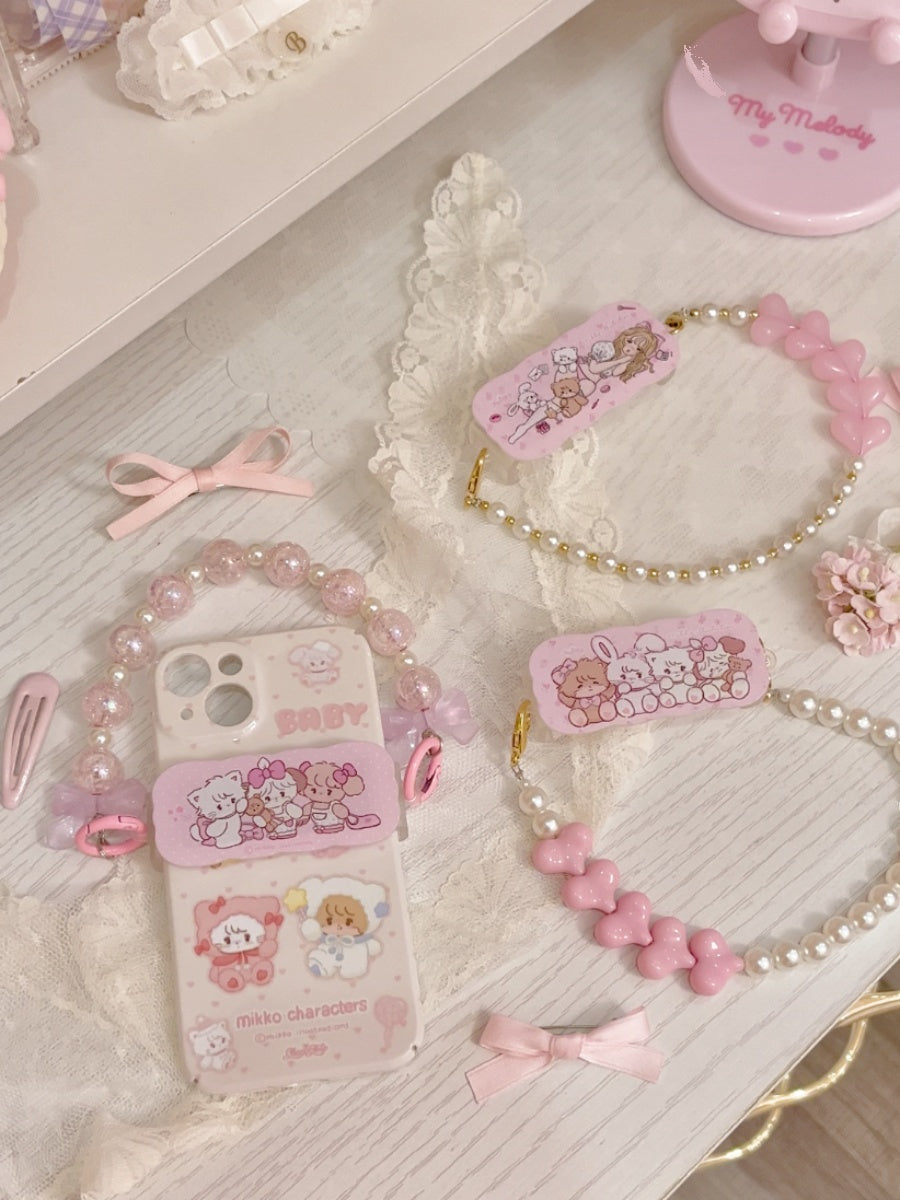 cute portable anti-lost mobile phone decorative clip