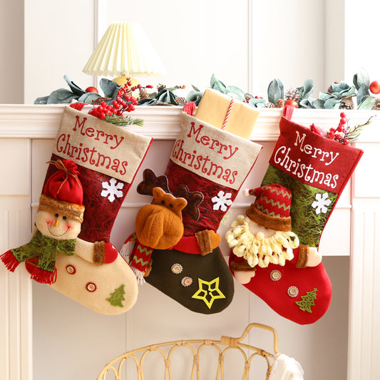 Christmas socks gift bag