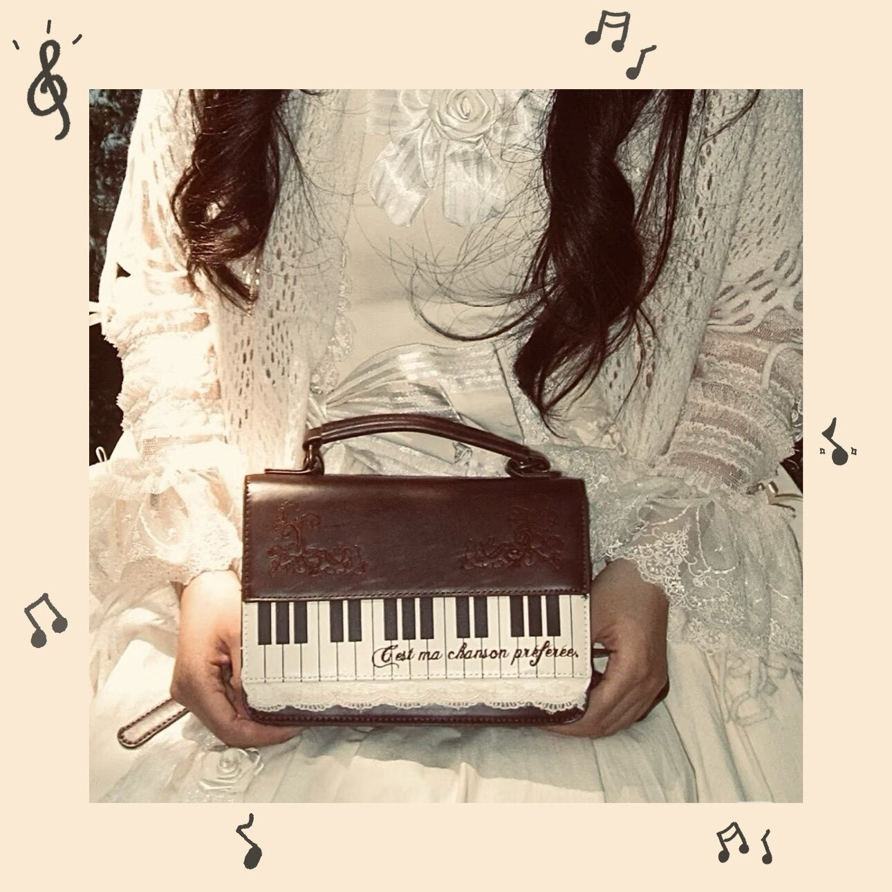 piano vintage bag