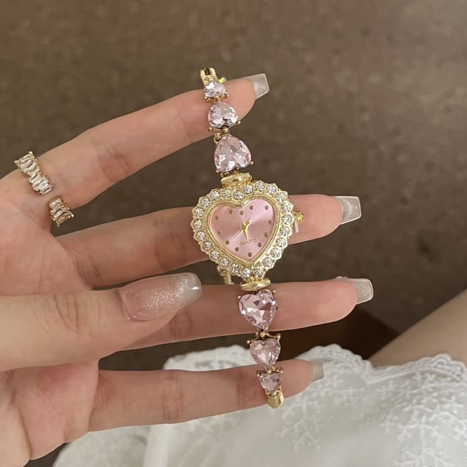 niche pink quartz Watch