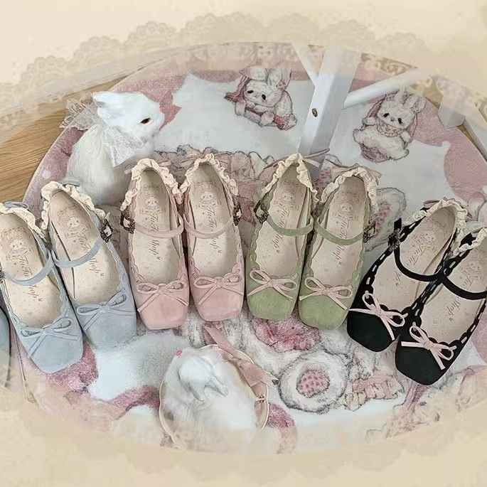 Rococo Square Toe Lolita Shoes