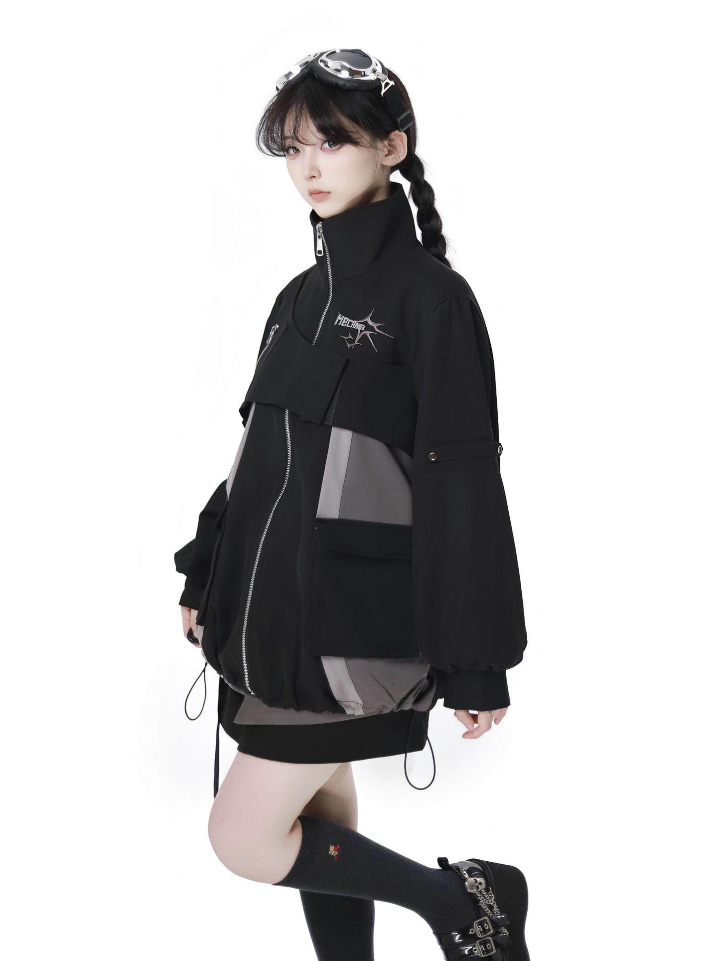 acubi black and gray jacket