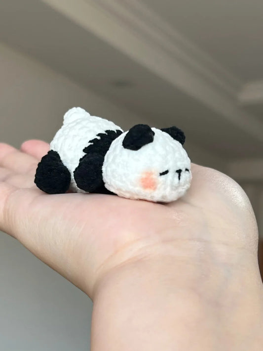diy wool Cute panda doll pendant