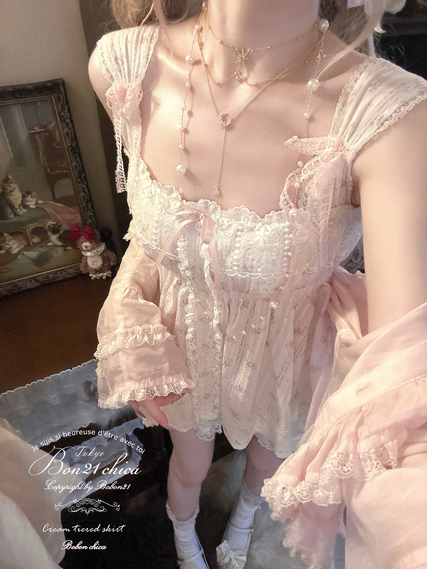 doll vintage lace tank top