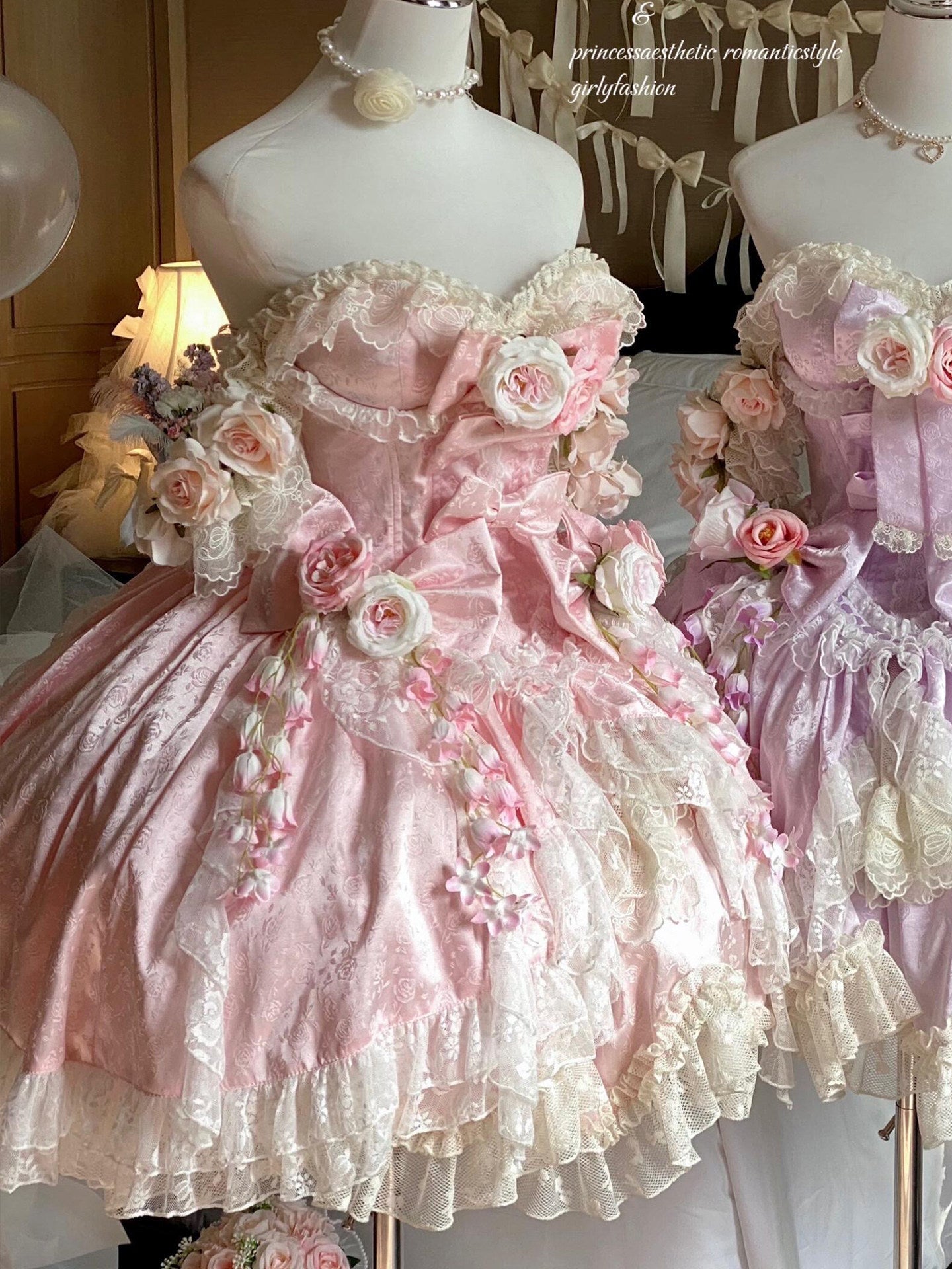 roses princess lace dress