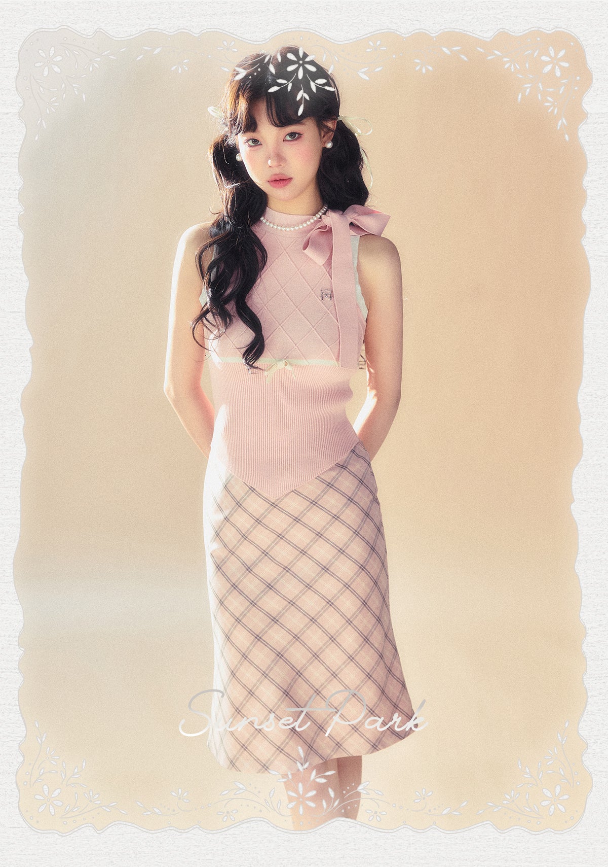 Pink Plaid Retro Skirt