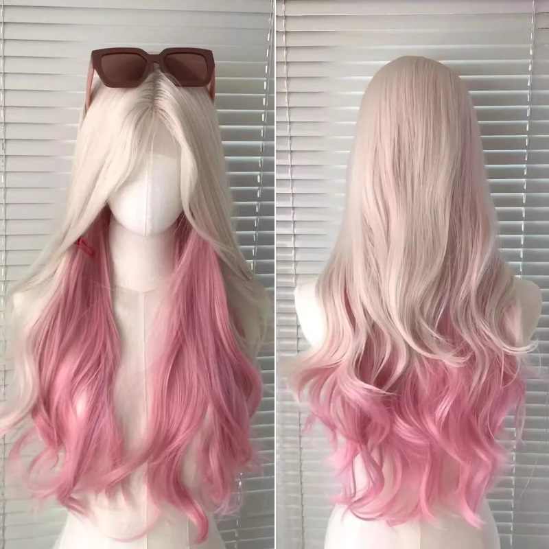 Platinum Gradient Pink Wig