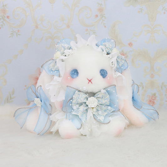 baby blue lolita plush rabbit bag