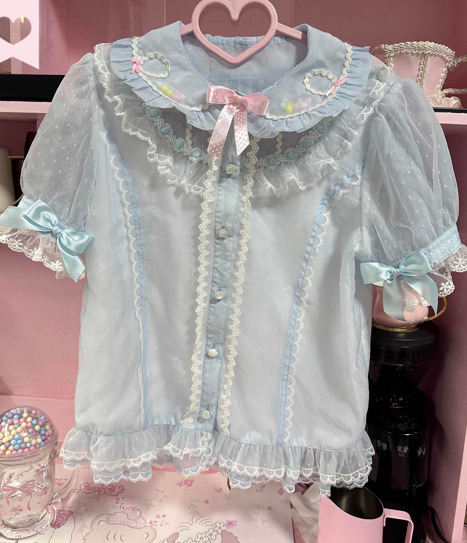 Lolita Bows Mesh Shirt