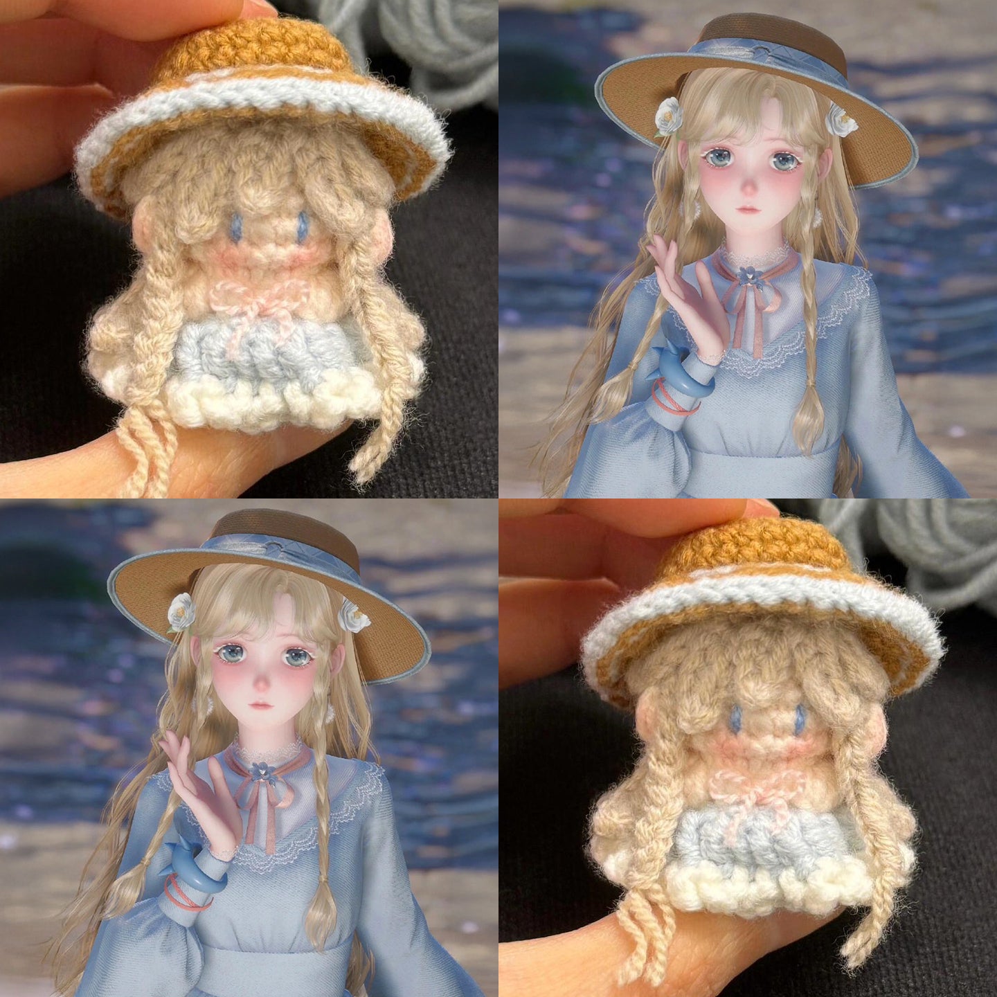 diy crochet cute doll kit