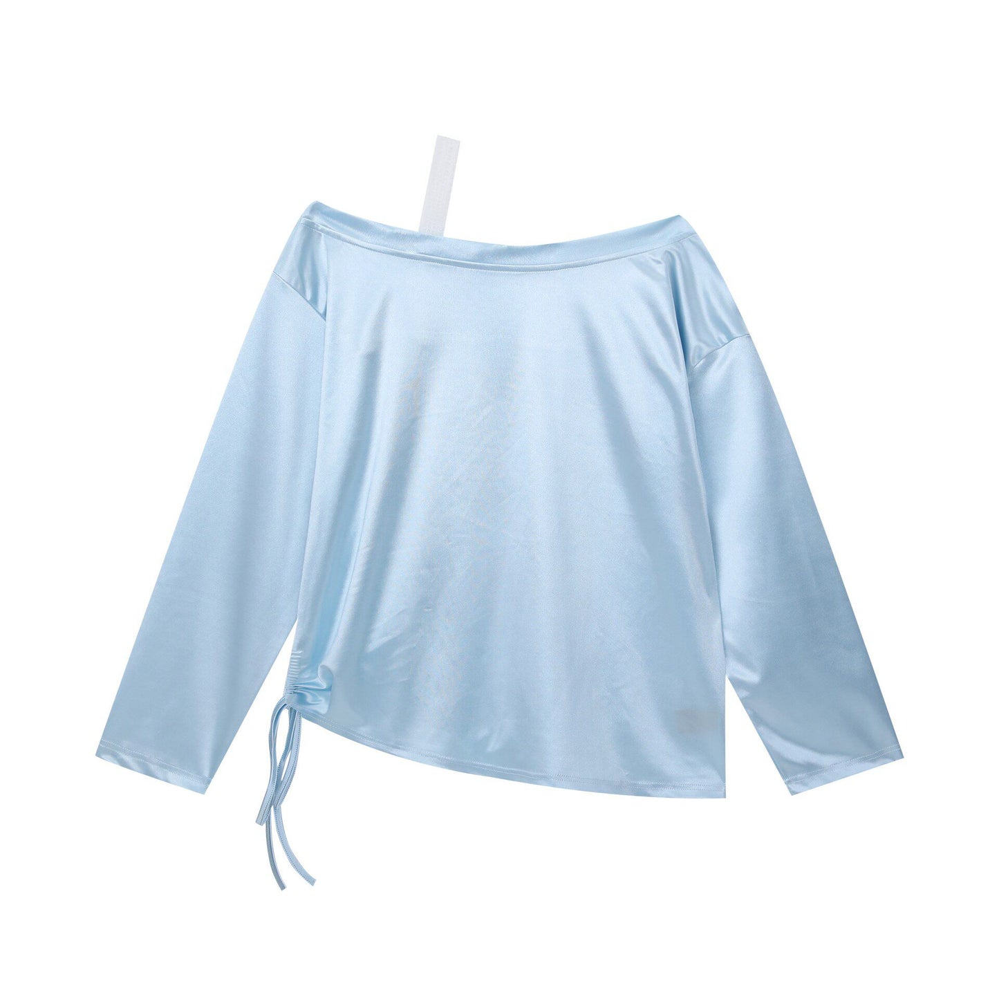 Y2K off-shoulder lace long-sleeve T-shirt