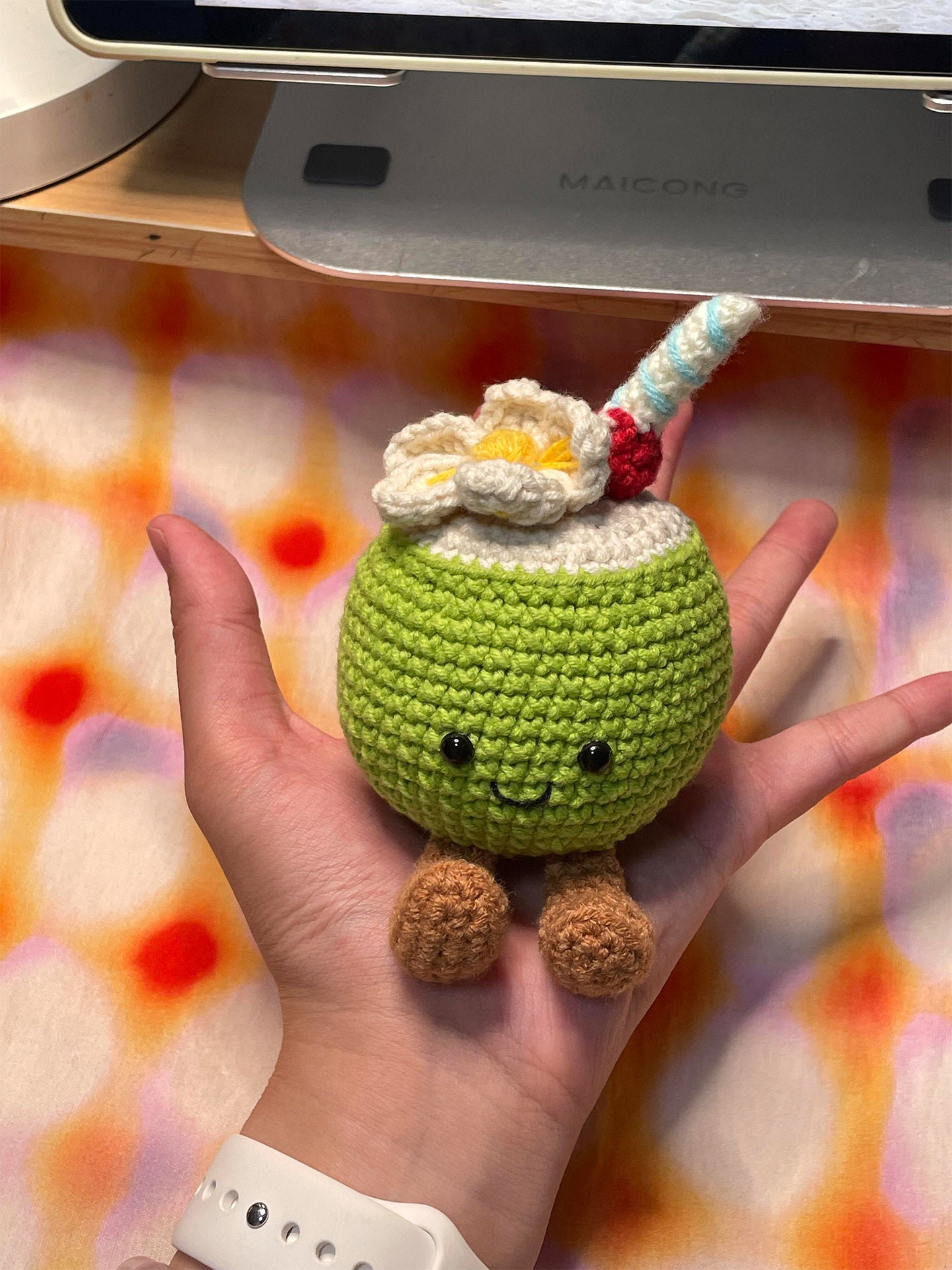 diy crochet coconut doll kit
