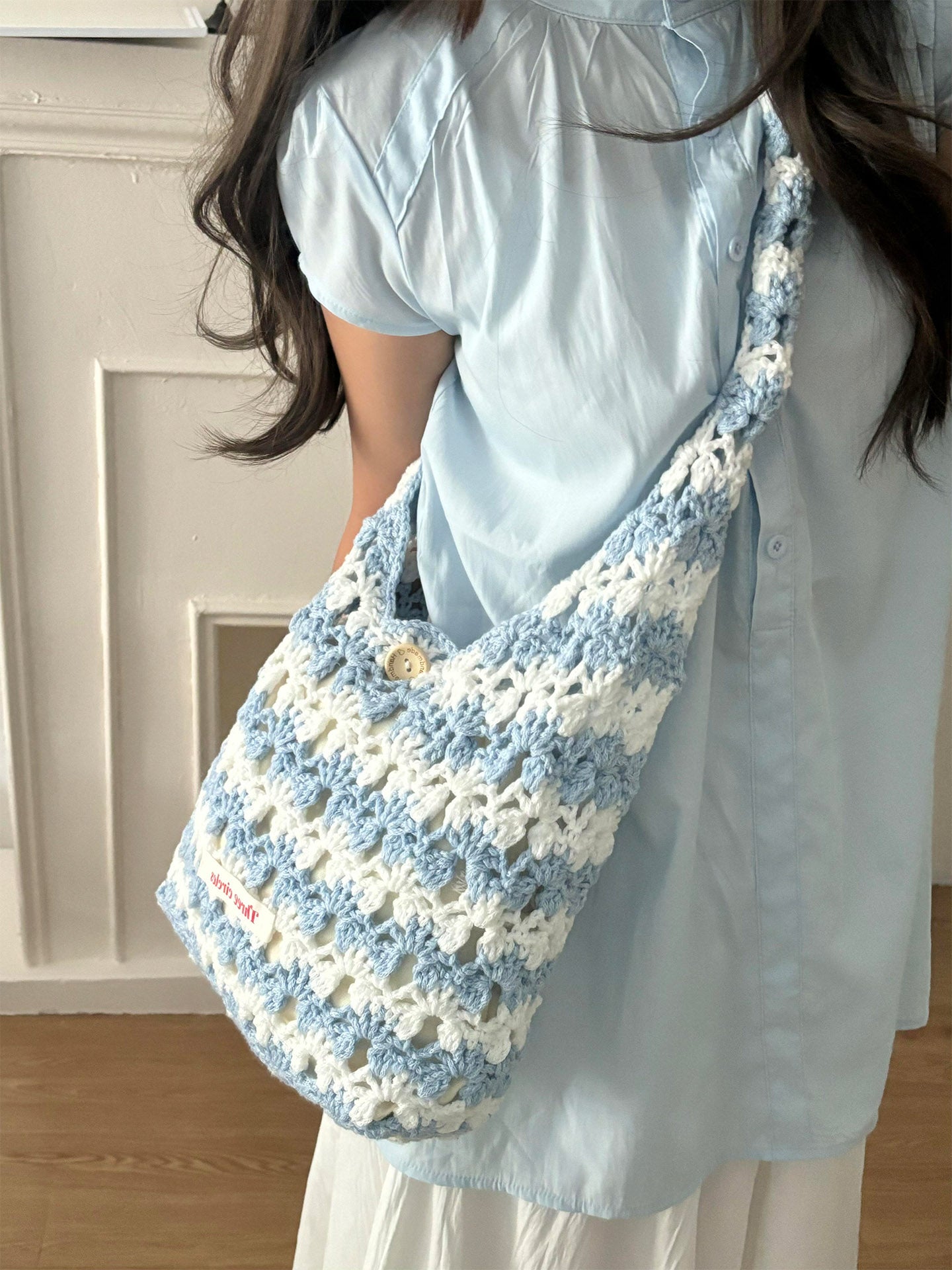 Wool diy summer crossbody bag