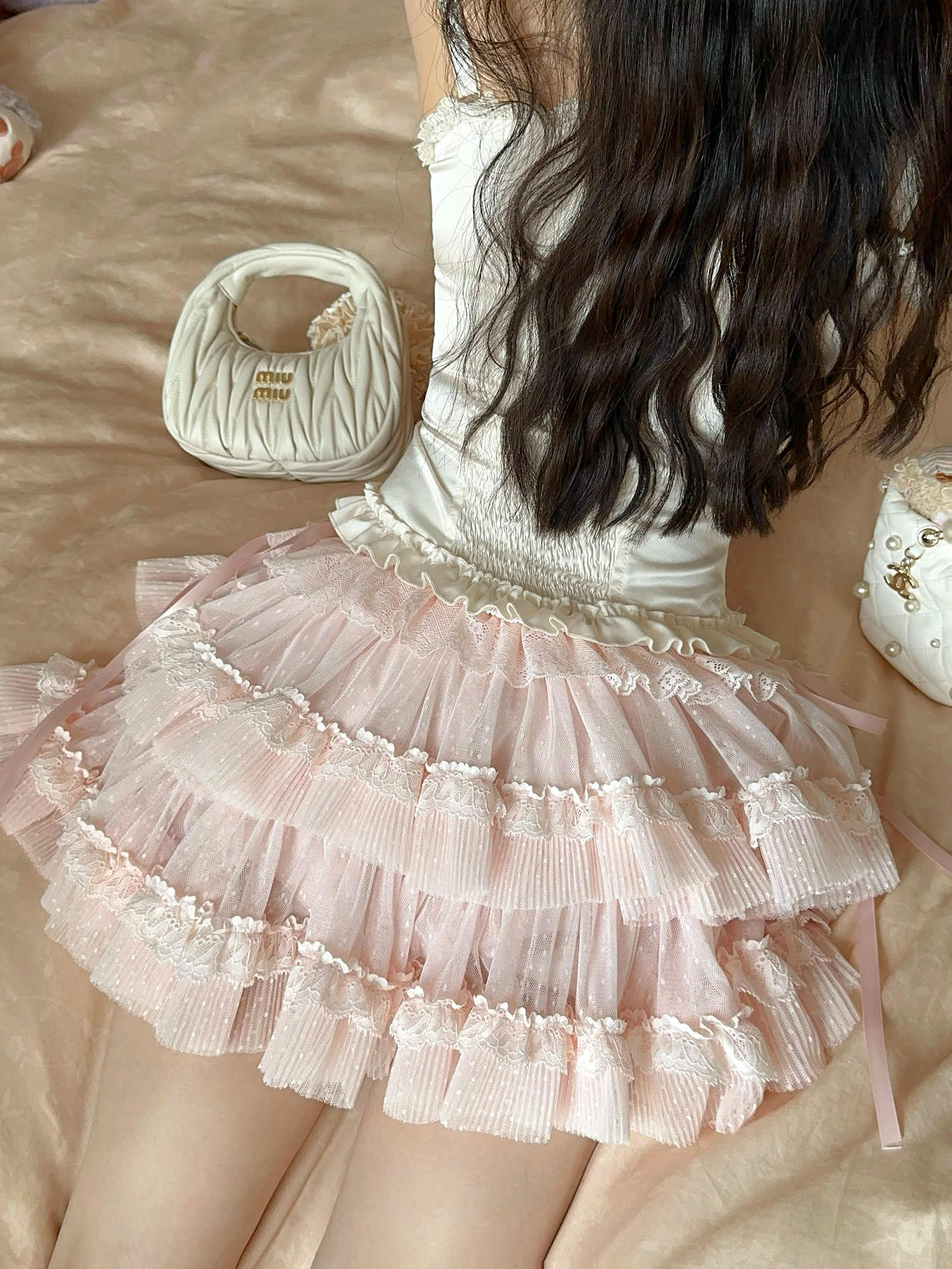 Soufflé Lace Cake Skirt