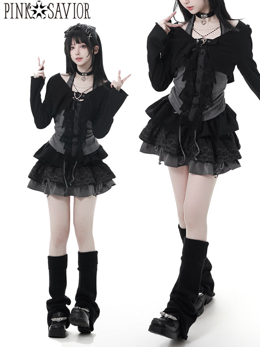 dark coquette bow coord