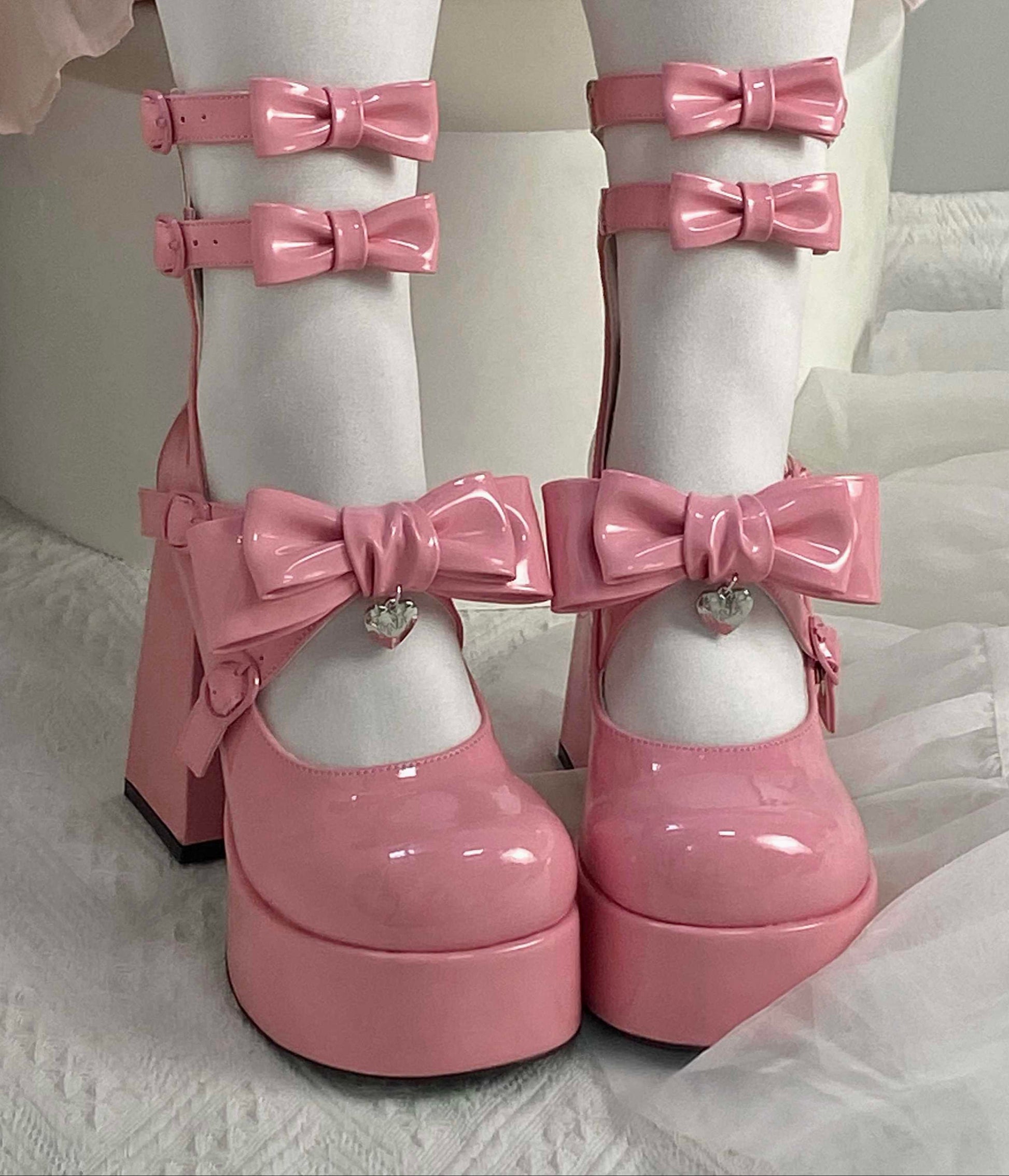 Coquette Round Toe Barbie High Heels