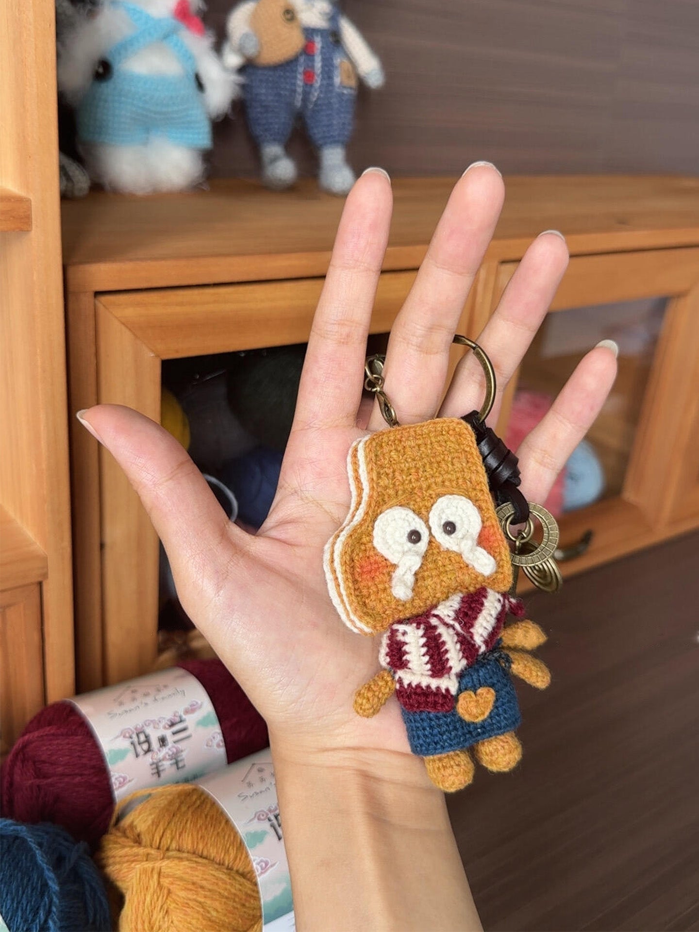 diy crochet cookie man doll kit