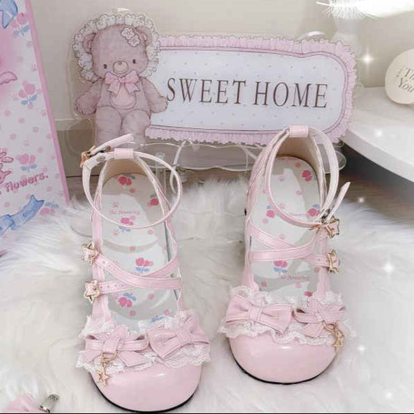 Bow Round Toe Lolita Shoes