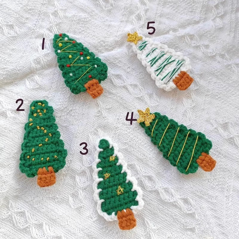 Christmas diy woolen hairpin