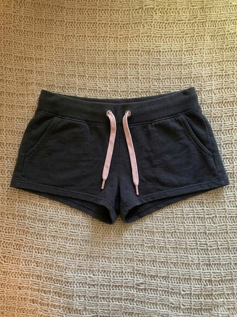 pink letter vintage shorts