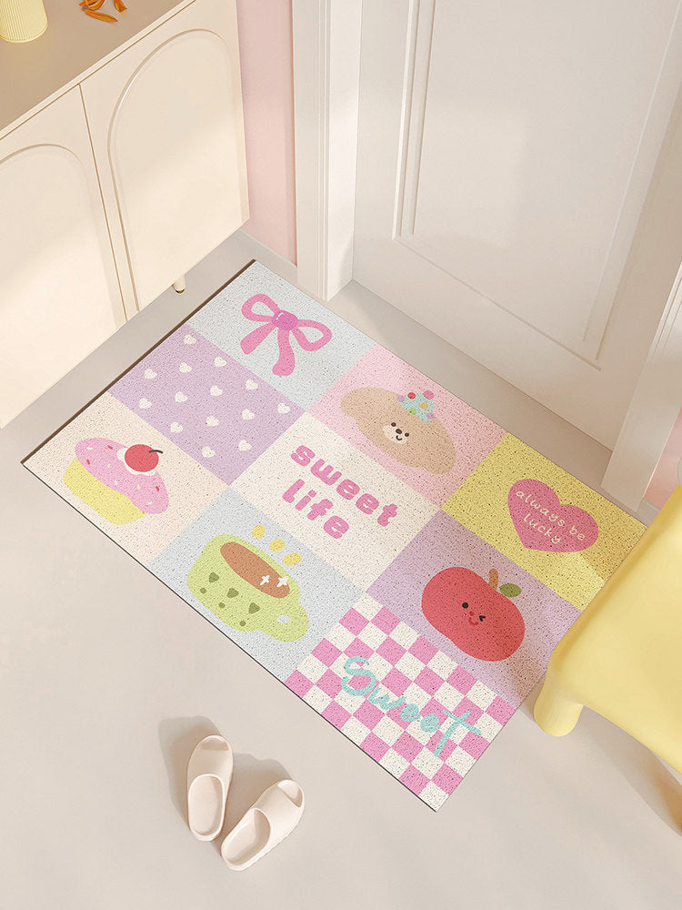 cute entrance door floor mat
